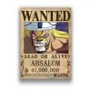 Search Notice Absalom Wanted OMN1111 30X21cm Official ONE PIECE Merch