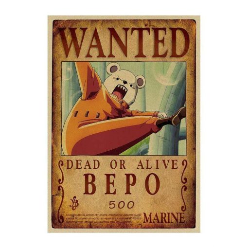 Bepo Wanted Search Notice OMN1111 Default Title Official ONE PIECE Merch