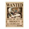 Notice Of Search Broggy Wanted OMN1111 30X21cm Official ONE PIECE Merch