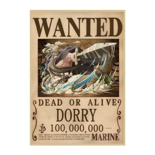 Wanted Dorry Search Notice OMN1111 30X21cm Official ONE PIECE Merch