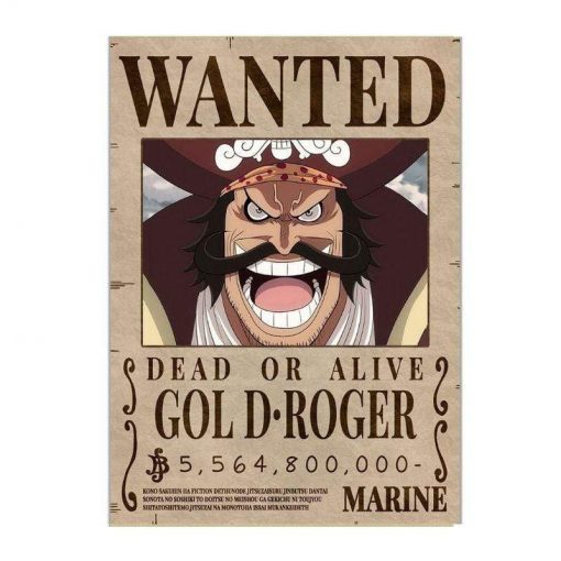 Gold Roger Wanted OMN1111 30 x 21 cm Official ONE PIECE Merch