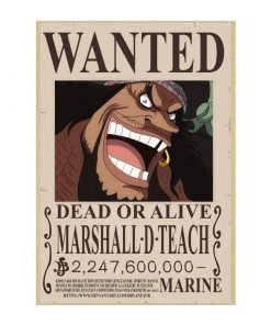Marshall D. Teach Wanted OMN1111 21X30cm Official ONE PIECE Merch