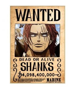 Shanks Wanted OMN1111 30 x 21 cm Official ONE PIECE Merch