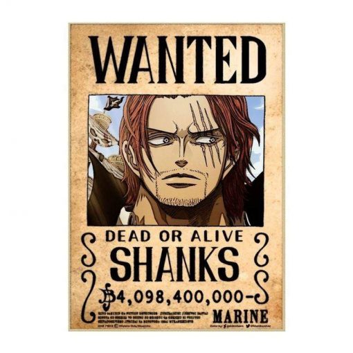 Shanks Wanted OMN1111 30 x 21 cm Official ONE PIECE Merch