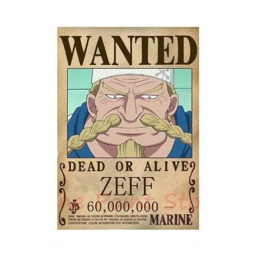 Notice Of Search Zeff Wanted OMN1111 30X21cm Official ONE PIECE Merch