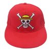 Red cap One Piece Jolly Roger Luffy OMN1111 Default Title Official ONE PIECE Merch