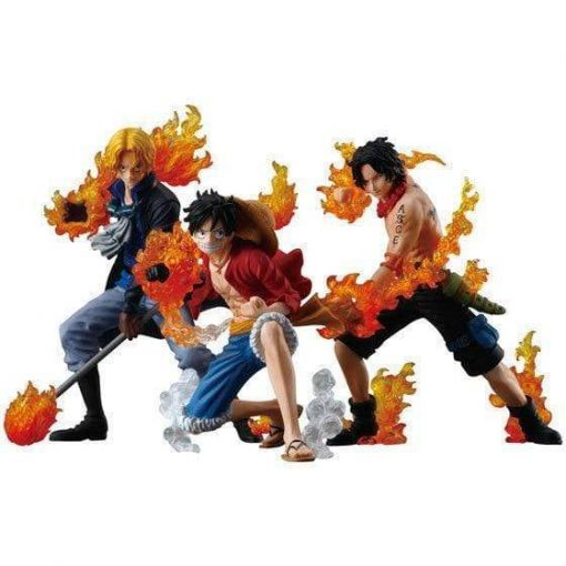 Set Of 3 One Piece Brothers Of Fire Figurines OMN1111 Default Title Official ONE PIECE Merch