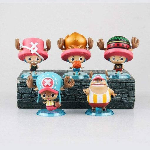 Lot Of 5 Tony Chopper Figurines OMN1111 Default Title Official ONE PIECE Merch