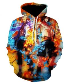 One Piece Hoodies Marco And Ace Whitebeard Commander OMN1111 S Official ONE PIECE Merch