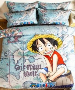 One Piece Small Luffy Bed Linen OMN1111 135x200cm Official ONE PIECE Merch