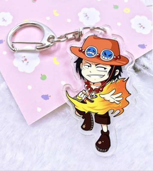 One Piece Ace Keychain OMN1111 Default Title Official ONE PIECE Merch