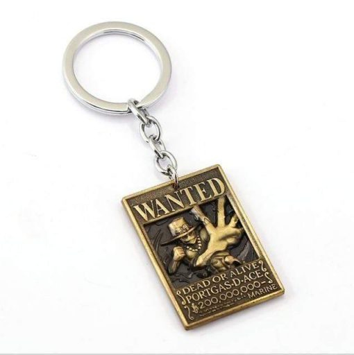 One Piece Wanted Ace Keychain OMN1111 Default Title Official ONE PIECE Merch