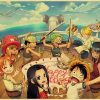 One Piece Straw Hat Crew poster on The Vogue Merry OMN1111 12x20cm Official ONE PIECE Merch