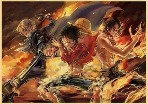 One Piece Poster Luffy, Sabo and Ace OMN1111 12x20cm Official ONE PIECE Merch