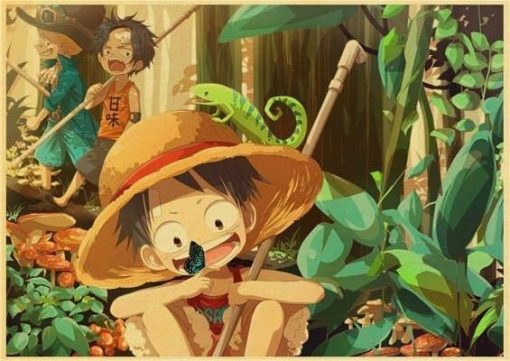 One Piece Poster Luffy Sabo and Ace Children OMN1111 21X30cm Official ONE PIECE Merch