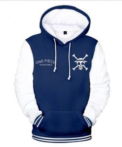 One Piece Blue and White Sweatshirt OMN1111 XXS Official ONE PIECE Merch