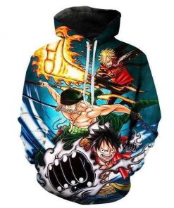 One Piece Sweatshirt The Monster Trio Combo OMN1111 XS Official ONE PIECE Merch
