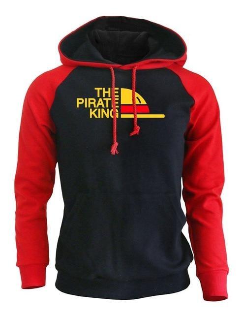 One Piece King of the Pirates Sweatshirt OMN1111 Red Black / S Official ONE PIECE Merch