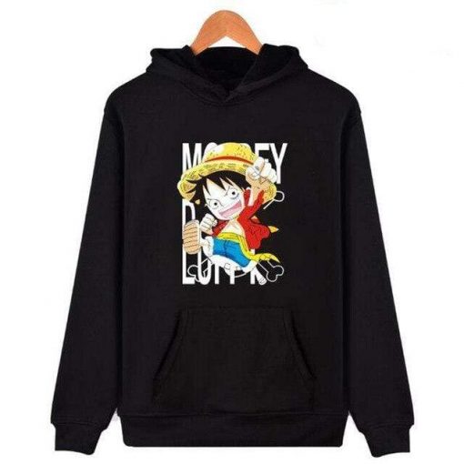 One Piece Mini Monkey D. Luffy Sweatshirt OMN1111 Black / XXS Official ONE PIECE Merch