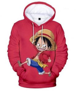One Piece Red Mini Luffy Sweatshirt OMN1111 XXS Official ONE PIECE Merch