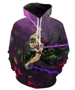 One Piece Zoro and his cursed swords sweatshirt OMN1111 XS Official ONE PIECE Merch