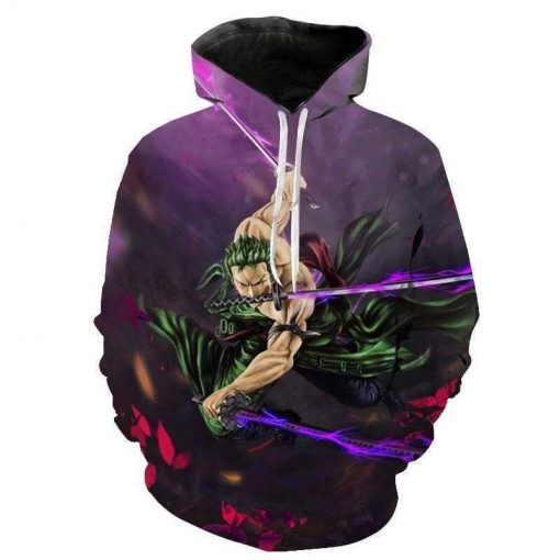 One Piece Zoro and his cursed swords sweatshirt OMN1111 XS Official ONE PIECE Merch