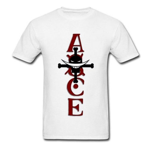 T-Shirt One Piece Ace with a Burning Fist Whitebeard Commander OMN1111 XS Official ONE PIECE Merch