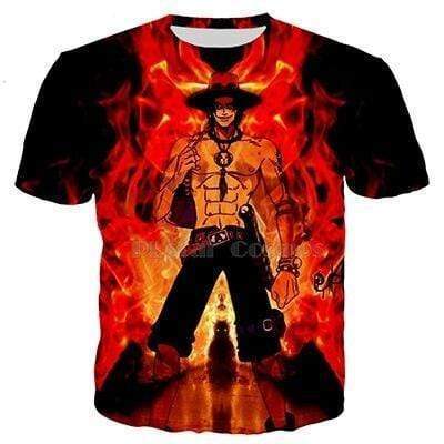 One Piece Ace The King's Son T Shirt OMN1111 XS Official ONE PIECE Merch