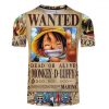 T-Shirt One Piece Wanted OMN1111 S Official ONE PIECE Merch