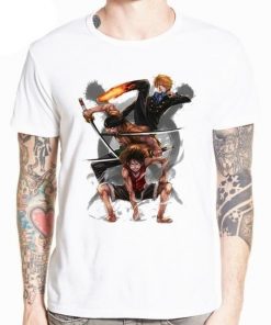 T-Shirt One Piece Fan Art Luffy Sanji and Zoro OMN1111 XS Official ONE PIECE Merch