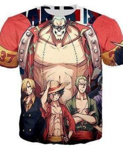 T Shirt One Piece Franky And His Nakama OMN1111 XS Official ONE PIECE Merch