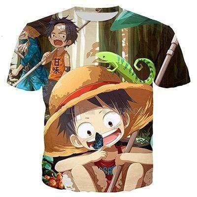 One Piece Kawaii Ace And Luffy Child T Shirt OMN1111 XS Official ONE PIECE Merch