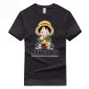 One Piece T Shirt Kawaii Luffy OMN1111 Black / S Official ONE PIECE Merch