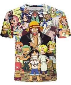 One Piece Kawaii T Shirt Shanks And The Mugiwara Child OMN1111 110 Official ONE PIECE Merch