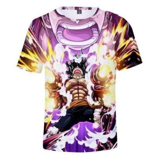 T-Shirt One Piece The Fury Of Luffy OMN1111 XXS Official ONE PIECE Merch