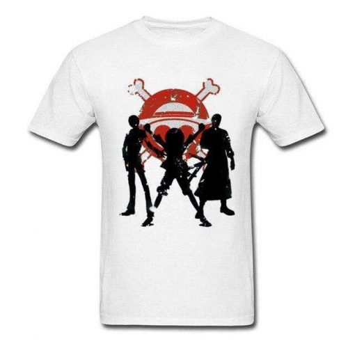 One Piece Straw Hat Monster Trio T-shirt OMN1111 White / XS Official ONE PIECE Merch