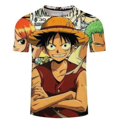T-Shirt One Piece Luffy Nami and Zoro OMN1111 S Official ONE PIECE Merch