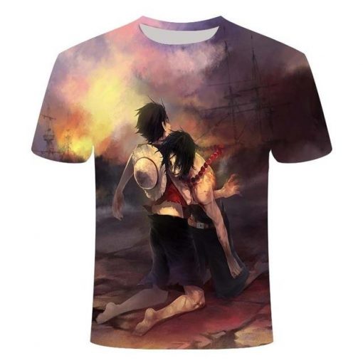 One Piece Marineford Death Of A Brother T shirt OMN1111 110 Official ONE PIECE Merch