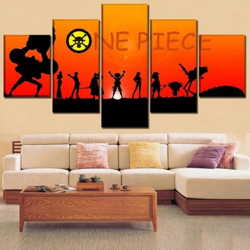 Table One Piece Luffy and his Crew OMN1111 Small / Without frame Official ONE PIECE Merch