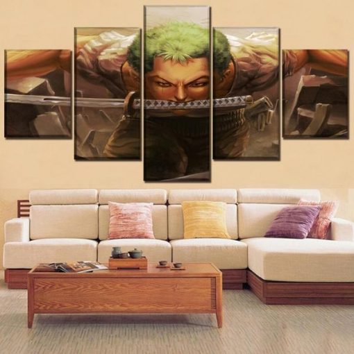 One Piece Zoro 3 Sabres Technique board OMN1111 Small / Without frame Official ONE PIECE Merch