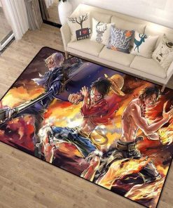 One Piece Ace Sabo And Luffy Carpet OMN1111 50x80cm Official ONE PIECE Merch