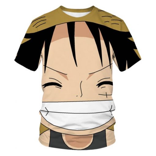Monkey D Luffy Printing T shirt Children s Clothing Oversized T Shirts One Piece Anime Kids 11.jpg 640x640 11 - One Piece Clothing