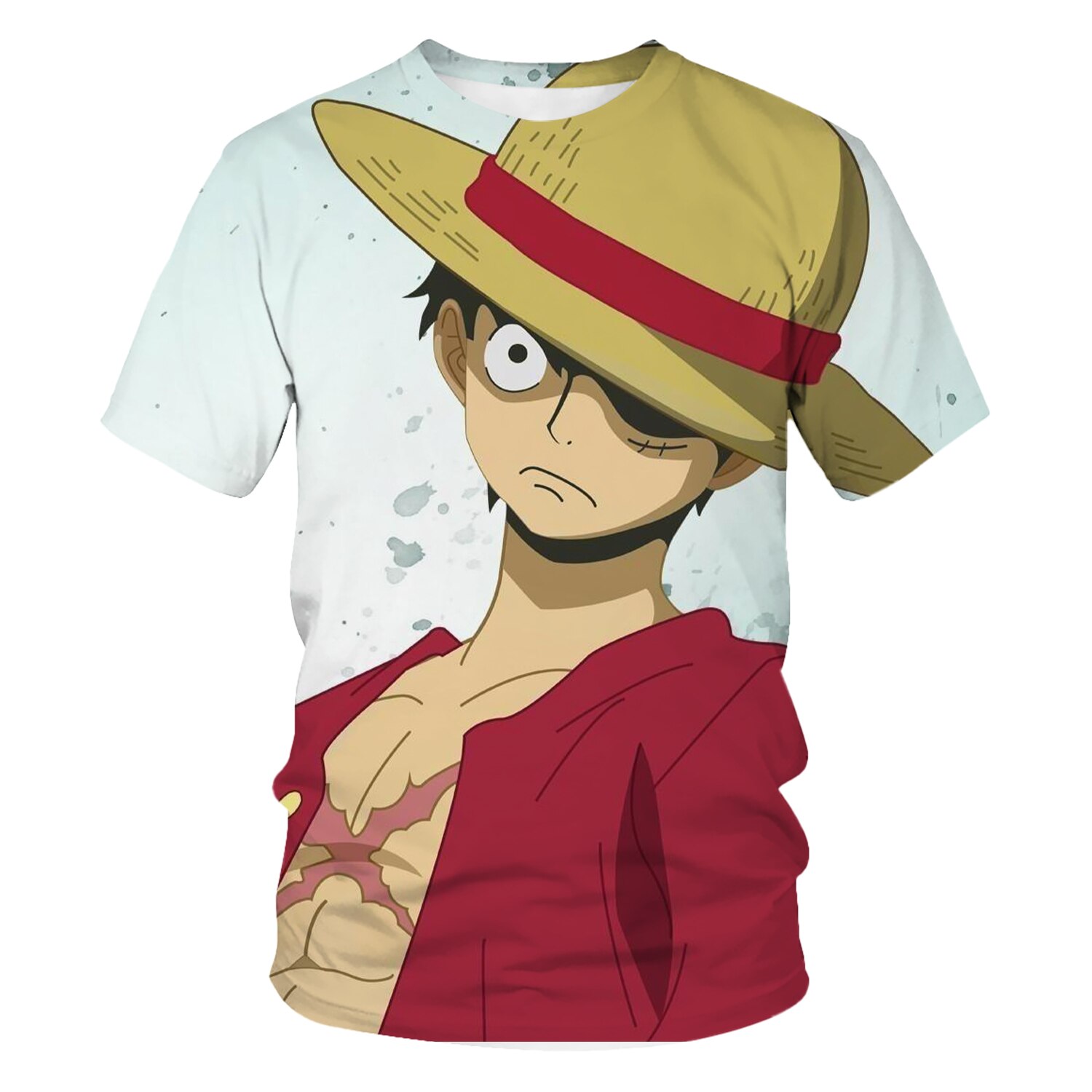 One Piece Film Gold Monkey D Luffy White Cosplay Costume  One piece  hoodie One piece cosplay Geek clothes