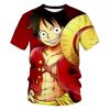 Monkey D Luffy Printing T shirt Children s Clothing Oversized T Shirts One Piece Anime Kids 4.jpg 640x640 4 - One Piece Clothing