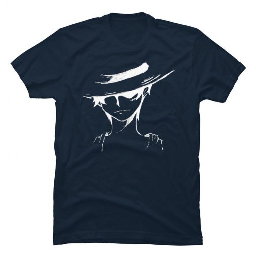 One Piece Monkey D Luffy Sketch Pure Cotton Brand T Shirts Summer Clothes Thanksgiving Day Casual 2 - One Piece Clothing