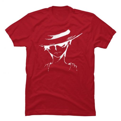 One Piece Monkey D Luffy Sketch Pure Cotton Brand T Shirts Summer Clothes Thanksgiving Day Casual 4 - One Piece Clothing