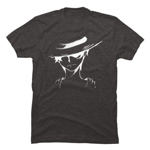One Piece Monkey D Luffy Sketch Pure Cotton Brand T Shirts Summer Clothes Thanksgiving Day Casual 5 - One Piece Clothing