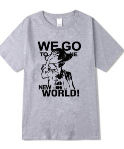 XIN YI Men s T shirt Top Quality 100 cotton anime One Piece men tshirt casual 2 - One Piece Clothing